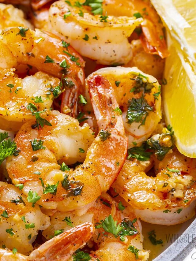 15-Minute Top Mediterranean Creamy Lemon Garlic Butter Shrimp with Spinach for Mom